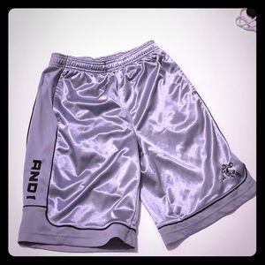Gray AND1 shorts